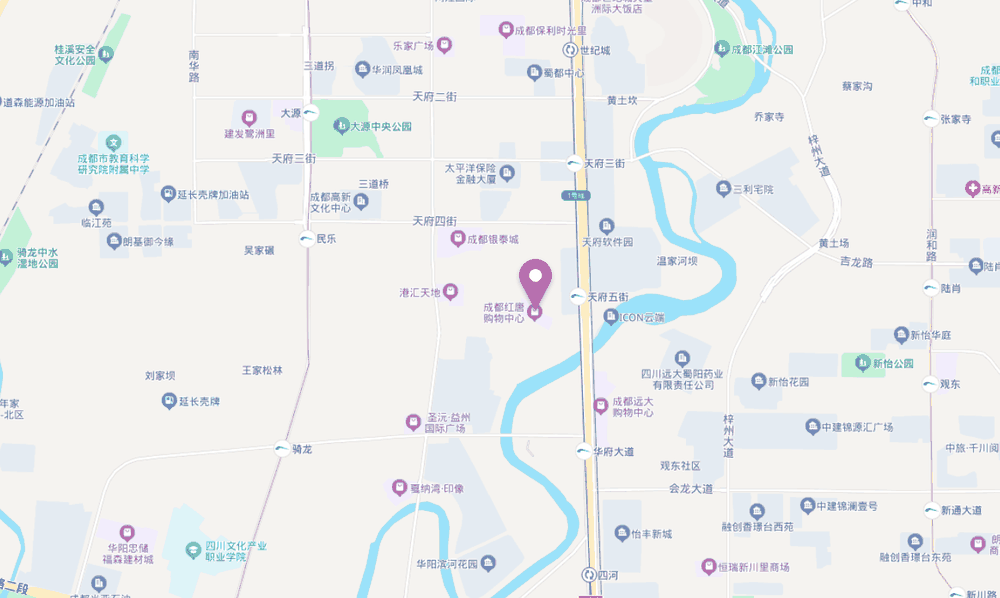 JRFANTASIA花漾锦江位置地图